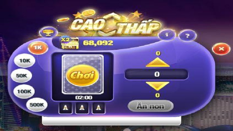 game cao thấp 