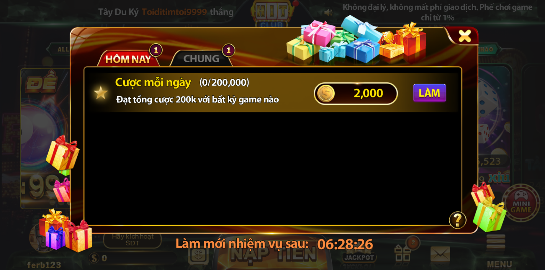 khuyến mãi hit club 