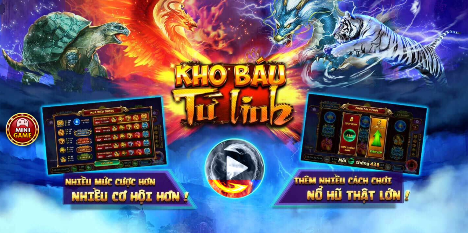 Tại sao nên chơi Kho báu tứ linh tại HitClub?